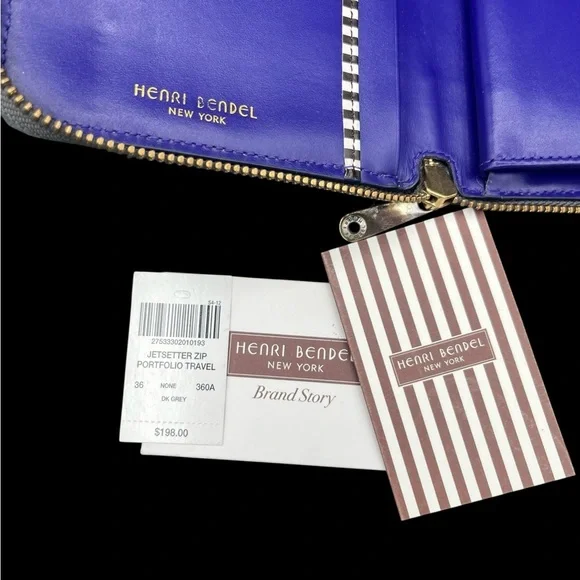 Henri Bendal Jetsetter Zip Portfolio Wallet - EUC - Picture 7 of 11